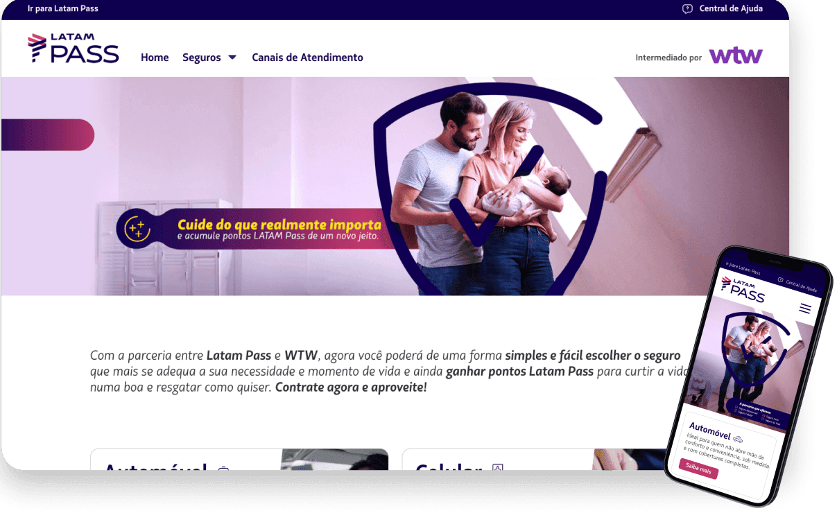 Seguros Latam Pass, capa
