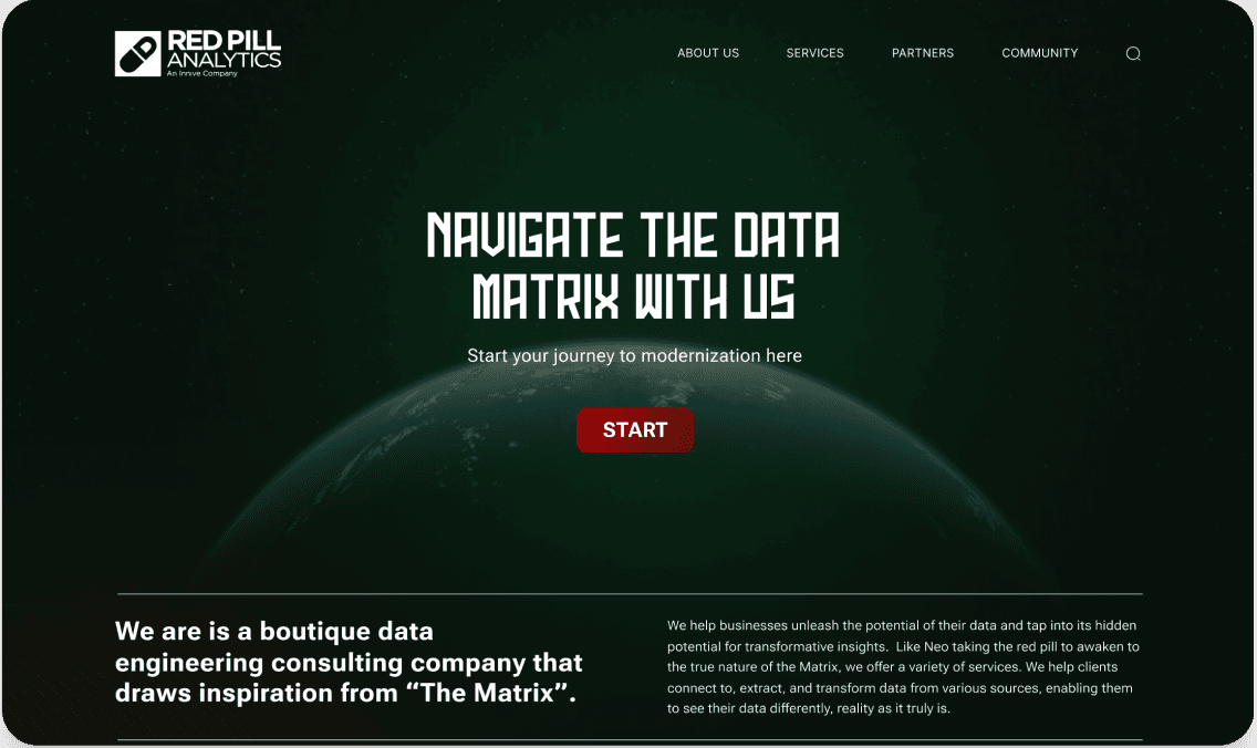 Red Pill Analytics, Red Pill
